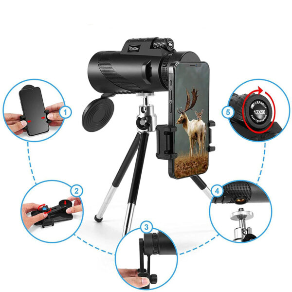 ⁦تليسكوب وحامل جوال ٢ في ١ Telescope and mobile holder⁩ - الصورة ⁦7⁩